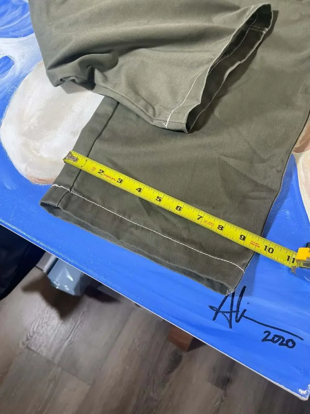 True Religion Big T Cargo Pants in Olive Green
